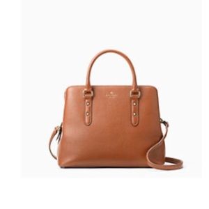 Kate Spade Authentic Brown Leather Satchel NWOT